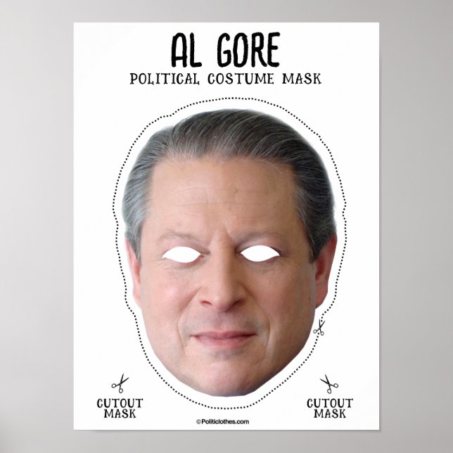 Poster Masque de costume Al Gore (Devant)