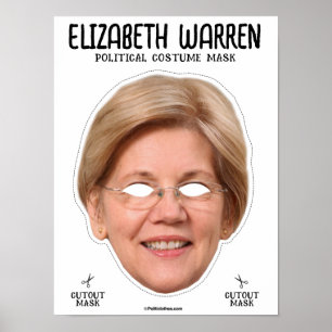 Poster Masque de costume Elizabeth Warren