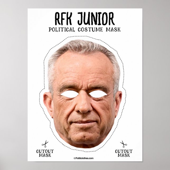 Poster Masque de costume Junior RFK (Devant)