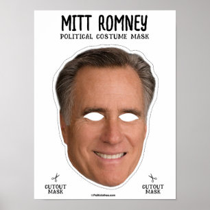 Poster Masque de costume Mitt Romney