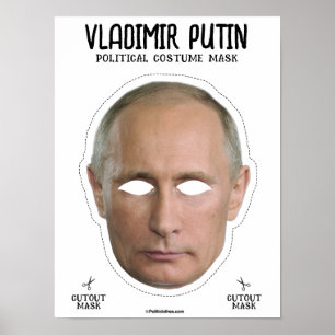 Poster Masque de costume Vladimir Poutine