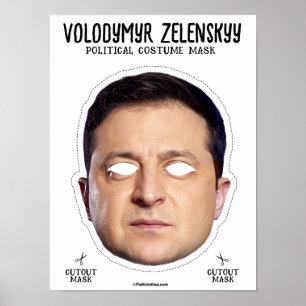 Poster Masque de costume Volodymyr Zelenskyy