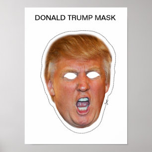 Poster Masque de Donald Trump