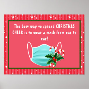 Poster Masque de fête de Noël