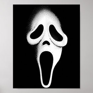 Poster Masque de fête d'Horreur de Visage de Fantôme Effr