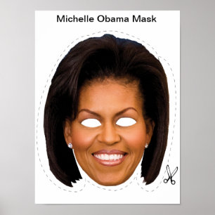 Poster Masque de Michelle Obama