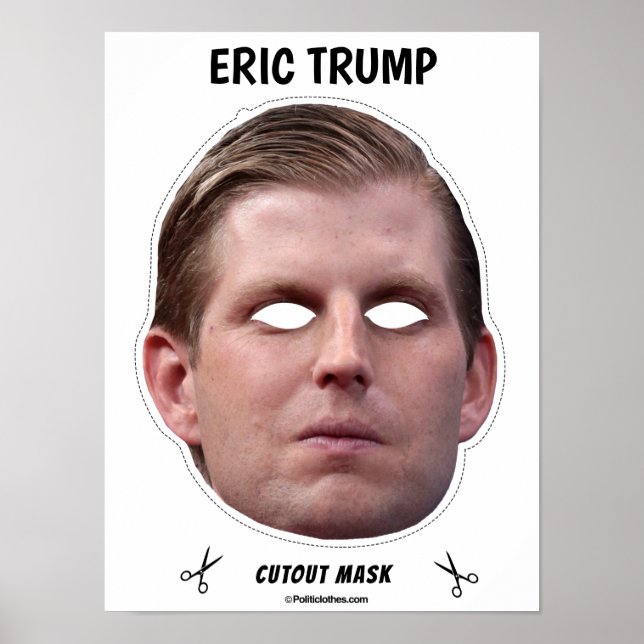 Poster Masque d'Halloween ERIC TRUMP (Devant)