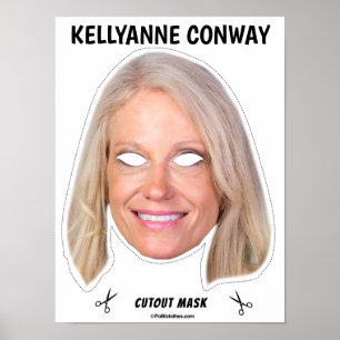 Poster Masque d'Halloween KELLYANNE CONWAY