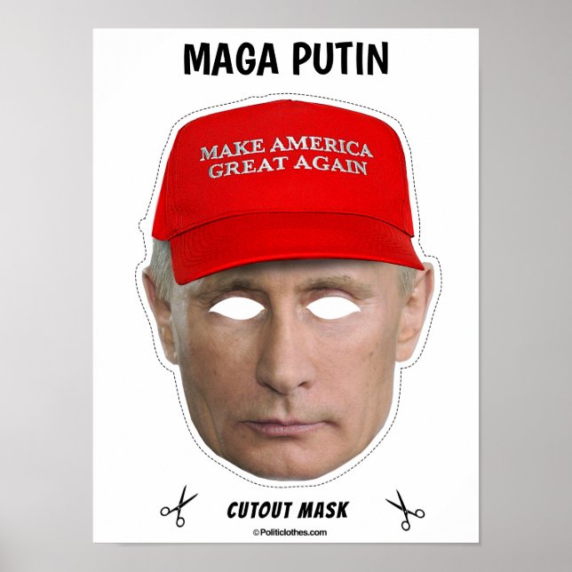 Poster Masque d'Halloween MAGA POTIN (Devant)