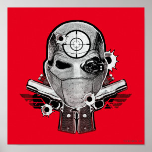 Poster Masque du peloton   Deadshot de suicide et art de