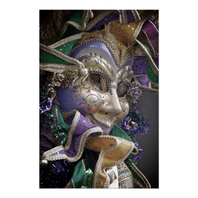 Poster Masque Eerie Mardi Gras (Devant)