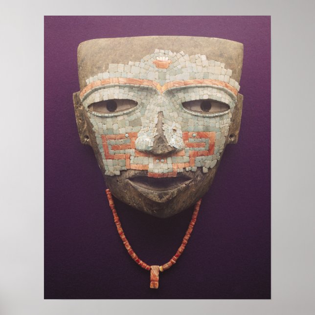 Poster Masque funéraire de Teotihuacan (Devant)