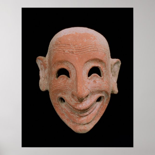 Poster Masque Grotesque, de Motya, VIe siècle av. J.-C (t (Devant)