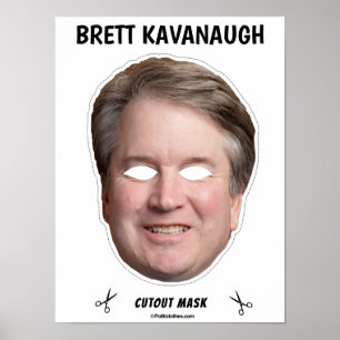 Poster Masque Halloween BRETT KAVANAUGH