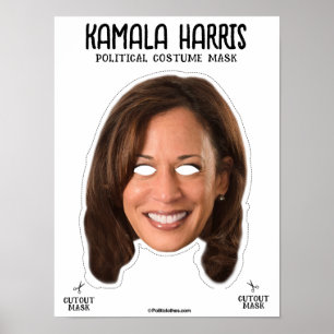 Poster Masque Halloween KAMALA HARRIS