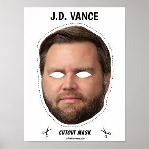 Poster Masque JD Vance Halloween