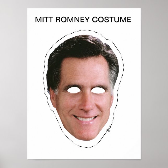 Poster Masque Mitt Romney (Devant)