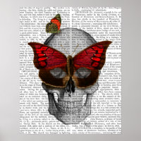 Masque papillon rose