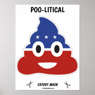 Poster Masque politique d'Halloween