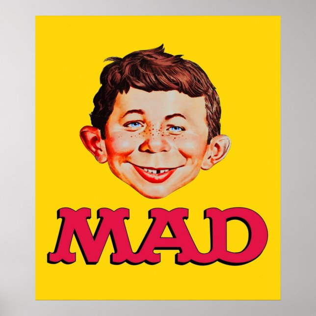 Poster Masque Sticker Mad Magazine (Devant)