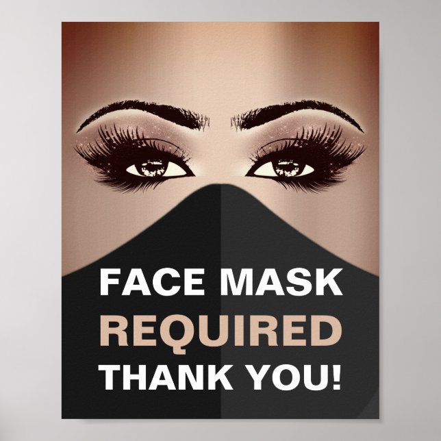 Poster Masque Visage Requis Cosmetologue Cosmetologue Cos (Devant)