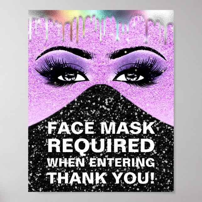 Poster Masque Visage Requis Lash Lash Drivers Holographe (Devant)