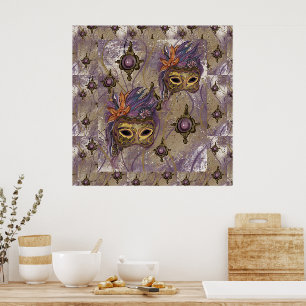 POSTER MASQUERADE VENISE  ART     