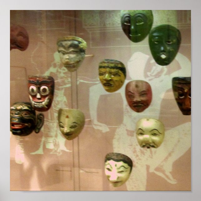 Poster Masques tribaux (Devant)