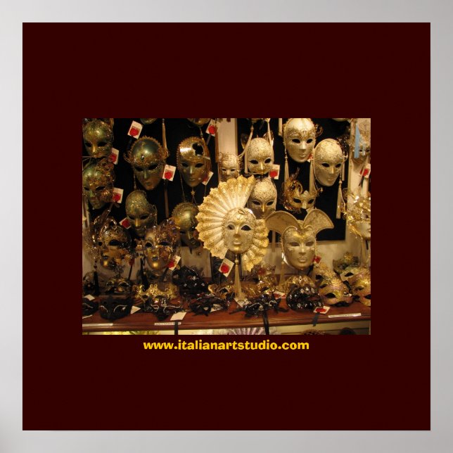 Poster Masques vénitiens (Devant)