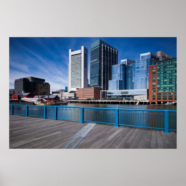 Poster Massachusetts, Boston, Federal Reserve Bank (Devant)