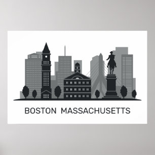 Poster Massachusetts de Boston