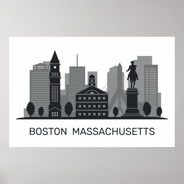 Poster Massachusetts de Boston (Devant)