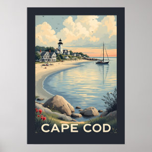 Poster Massachusetts de Cape Cod