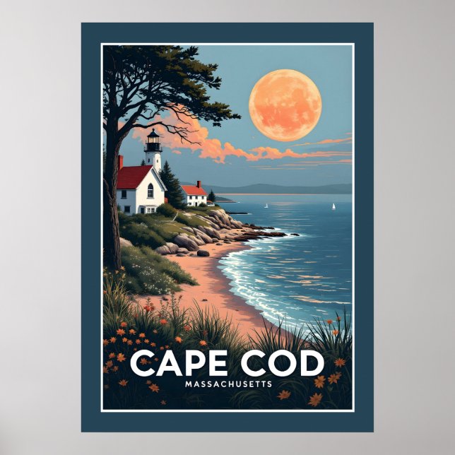 Poster Massachusetts de Cape Cod (Devant)