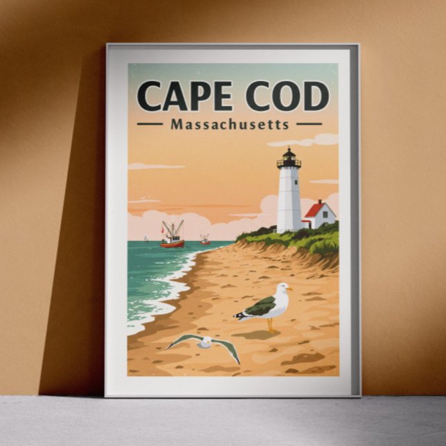 Poster Massachusetts de Cape Cod vintage (Créateur téléchargé)