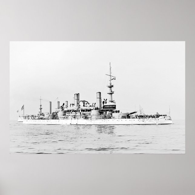 Poster Massachusetts USS (Devant)