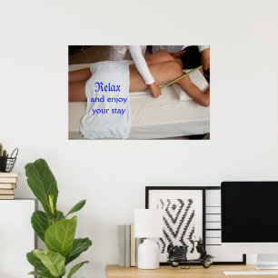 Poster Massage en bambou