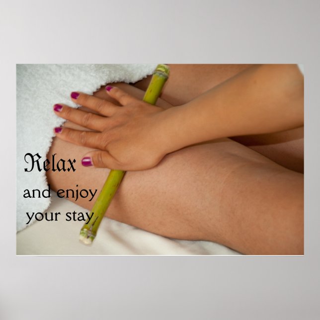 Poster Massage en bambou (Devant)