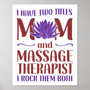 Poster Massage Thérapie Massage J'ai deux