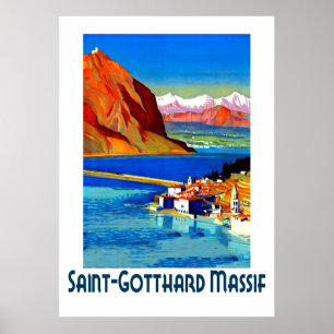 Poster Massif de Saint Gotthard, France