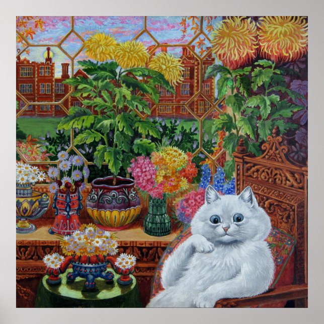 Poster "Master of Cat College" par Louis Wain (Devant)