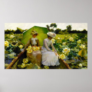 Poster Masterpiece LOTUS LILIES - Charles Courtney Curran