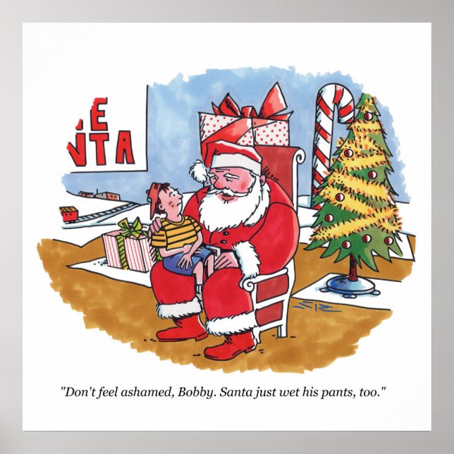 Poster mat père Noël Wet (Devant)