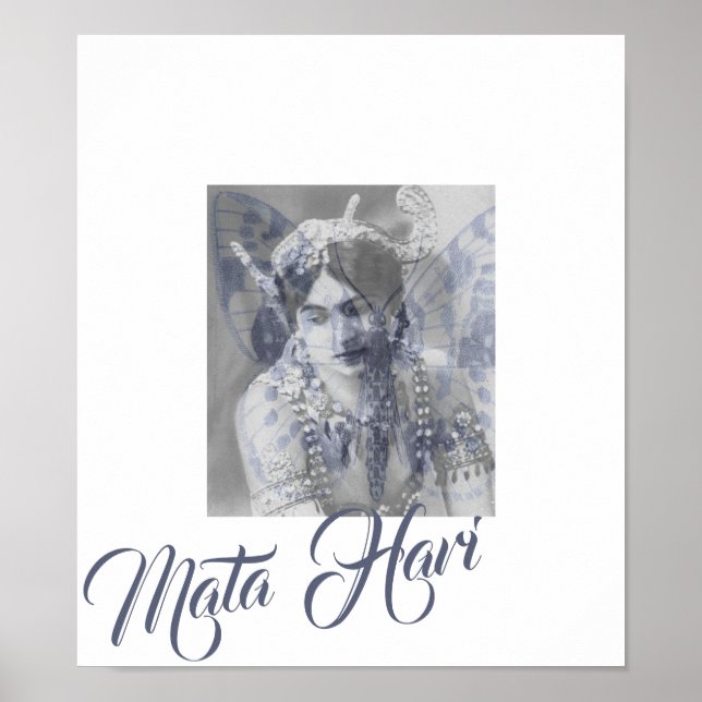 Poster Mata Hari - Margaretha Geertruida - butterfly (Devant)