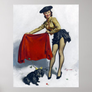 Poster Matador Pin Up
