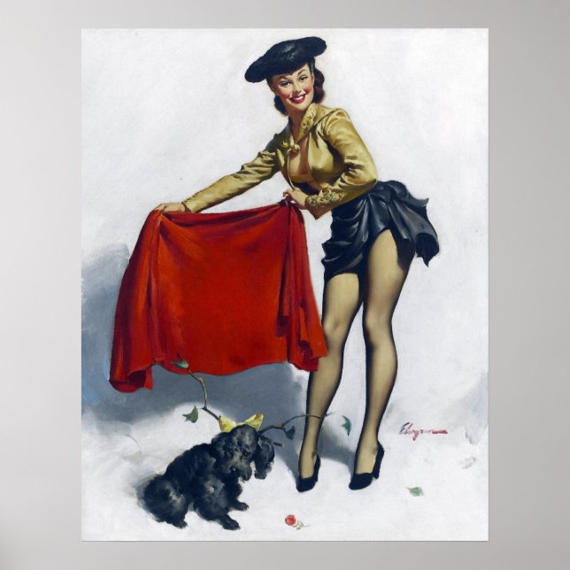 Poster Matador Pin Up (Devant)