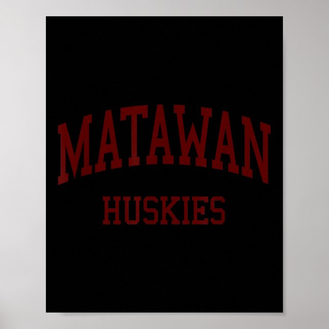 Poster Matawan Regional High School Hs Aberdeen Nj Retro  (Devant)