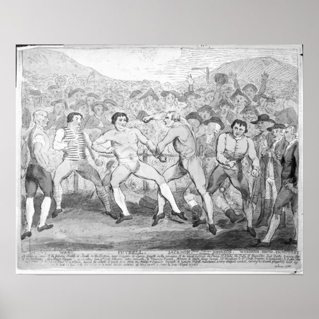 Poster Match de boxe entre Thomas Futrell et John (Devant)