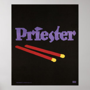 Poster Match PRIESTER Lucien Bernhardt Sachplakat Art