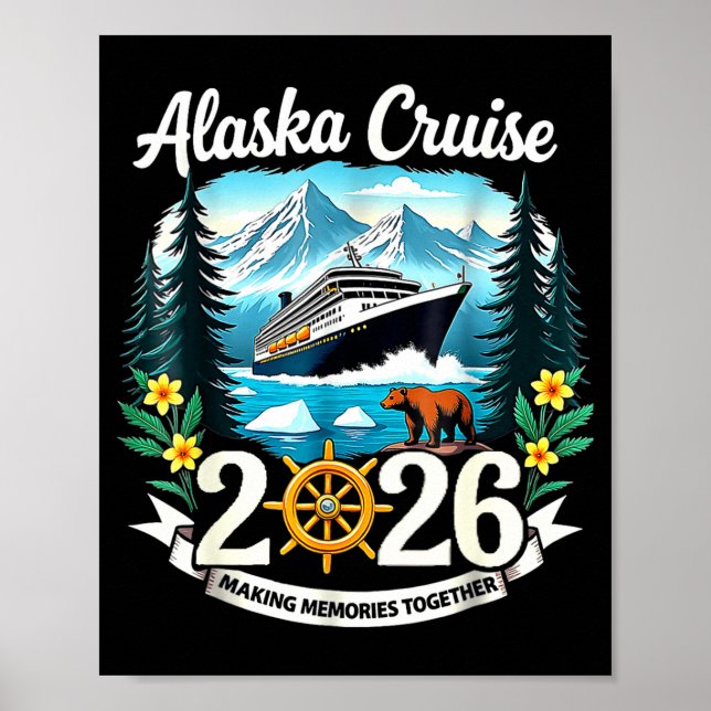 Poster Matching Family Friends And Group Alaska Cruise 20 (Devant)